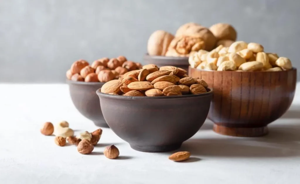 grafika przedstawiająca orzechy